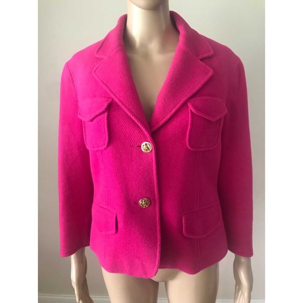 Bloomingdale’s Magenta Blazer Jacket